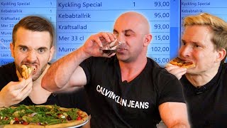 Går det att äta för 1000 kr på en pizzeria Med Sveriges bästa Bodybuilder [upl. by Calisa]