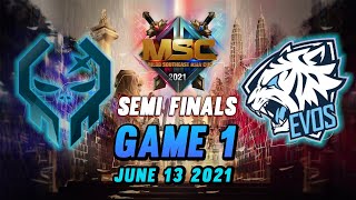 EXECRATION VS EVOS LEGENDS GAME 1 MSC SEMIFINALS JUNE 13 2021 [upl. by Hamish315]