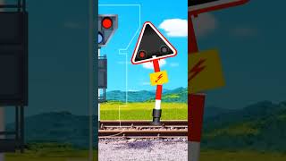 【踏切アニメ】踏切で漫画が感電するアニメーション Railroad Crossing Getting Cartoon Electrocuted Animation Short [upl. by Asaret]