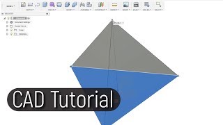 How to draw a Tetrahedron in Fusion 360 [upl. by Faye]