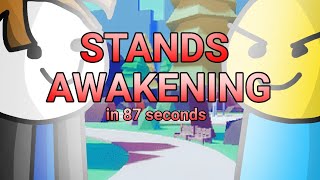 Stands Awakening in 87 seconds PARODY [upl. by Letnuahs73]