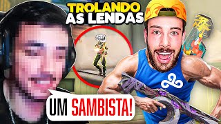 DANDO BALA E SAMBANDO NA TELA DOS STREAMERS  TROLANDO AS LENDAS [upl. by Elleral]