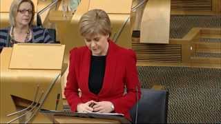 First Ministers Questions  Scottish Parliament 15th January 2015 [upl. by Yrrat]