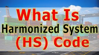 What is HS Code Mean For Import and Export  What is Harmonized System Codes HS Code [upl. by Eenalem]