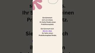 Verben mit Präposition und dass Satz Beispielsätze germanlevelb1  germangrammar  deutsch [upl. by Gittel]