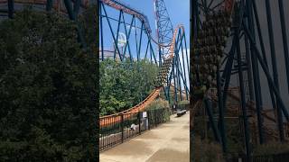 Rougarou In Action cedarpoint rollercoaster shorts [upl. by Florian]