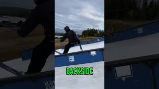 Is this the first backside slide recorded 🎿 [upl. by Ecirehs]