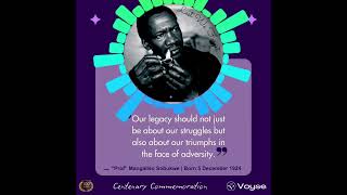 Our legacy should not just be about our struggles but also about our triumphs  Mangaliso Sobukwe [upl. by Hayalat]