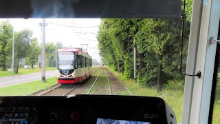 FANTASTIC TRAM VIEW ONBOARD GDANSK POLAND [upl. by Lladnik]