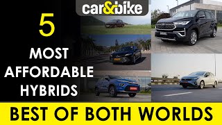 5 MOST AFFORDABLE STRONGHYBRID CARS IN INDIA [upl. by Annid921]