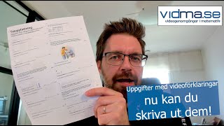 Nu går uppgifterna på Vidma att skriva ut [upl. by Furiya]