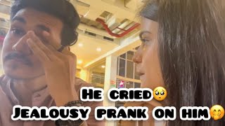 Jealousy Prank on him  He cried🥺  kanishkasss  prank vlog [upl. by Tedda]