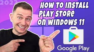 How to install Google Play Store on Windows 11  Supper Easy Method 2023 [upl. by Lanod178]