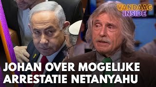 Johan reageert op arrestatiebevel Netanyahu  VANDAAG INSIDE [upl. by Rorke]