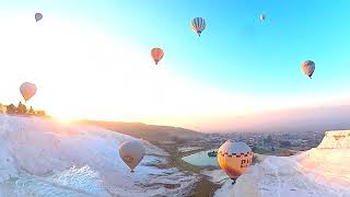 Pamukkale Hot Air Ballon  Her zamanki gibi müşterilerimiz için harika bir uçuş deneyimi🌞❤️ [upl. by Sedinoel]