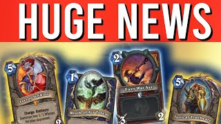 THE NEW CORE SET REVEALED  Huge Changes to Hearthstone [upl. by Korten440]