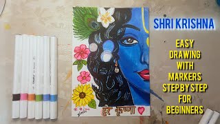 How to Draw “Shree Krishna” Step by Step Easy for Beginners [upl. by Clementas]