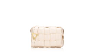 Bottega Veneta Nappa Maxi Intreccio Padded Cassette Crossbody Melon Washed [upl. by Kurtzig]