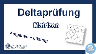 Deltaprüfung Mannheim  Matrizen Aufgaben mit Lösungen und Tipps  Einstellungstest [upl. by Orgalim]