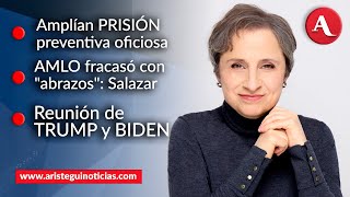 AristeguiEnVivo Amplían prisión preventiva oficiosa AMLO fracasó con quotabrazosquot Salazar 141124 [upl. by Lraep]