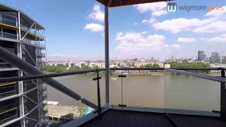 Two Riverlight Quay London SW8  Direct River View Two Bedroom Apartment Tour [upl. by Alleunam180]