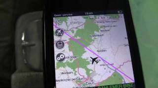 Air Navigation Pro on iPhone during flight [upl. by Aikemit]