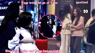 Faye and Yoko Spotted Hugging in Public Faye Pulled Yoko Towards her and Hugged her so Tight [upl. by Urina]