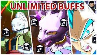 UNLIMITED DAMAGE BUFFS FOR GOD KI  Dragon Ball Legends [upl. by Maker102]