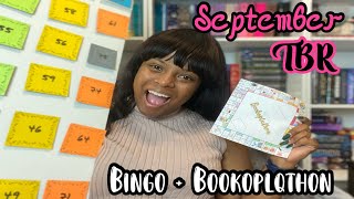 September TBR 27  TBR Bingo and bookoplathon  This Is Going To Be A Wild Month [upl. by Wolfgram504]