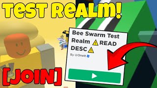 How To GET ACCESS To The TEST REALM Bee Swarm Simulator [upl. by Nosoj]