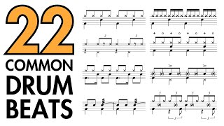 22 Common Drum Beats Every Drummer Should Know 🥁🎵 [upl. by Matheny]