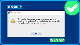 How to Fix the Installer Has Encountered an Unexpected Error 2503 in Windows 111087 [upl. by Yerrok922]