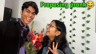 Propose prank on anushree 😍🌹 [upl. by Garcon]