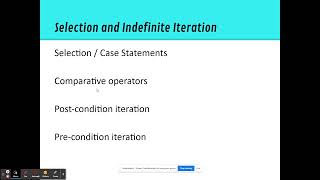 9618 Pseudocode to Python 03 Selection Indefinite Iteration Comparative Operators [upl. by Je]