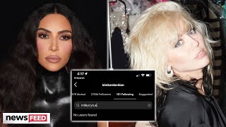 Kim Kardashian UNFOLLOWS Miley Cyrus Over Pete Davidson [upl. by Shandeigh]