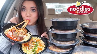 Noodle amp Company Mukbang I ordered 10 meals [upl. by Annoyek]