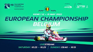 FIA Karting European Championship 2022 KZ  KZ2  Academy Trophy Round 1  Genk  Belgium Sunday [upl. by Irat]