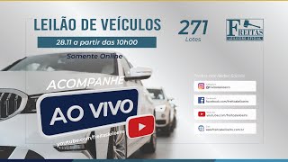 AO VIVO  Leilão Online de Veículos  Freitas Leiloeiro 28112023 [upl. by Pfosi]