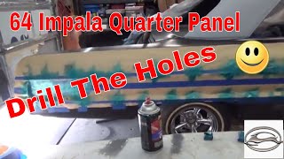 64 Impala Quarter Panel Molding Holes [upl. by Ertnod]