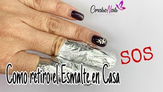 Como Retirar Esmalte Permanente desde Casa coralsanails [upl. by True982]