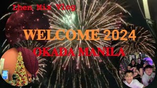 OKADA FIREWORKS FOR WELCOMING 2024 l HAPPY NEW YEAR EVERYONE l Lhen Mix Vlog [upl. by Erbma]