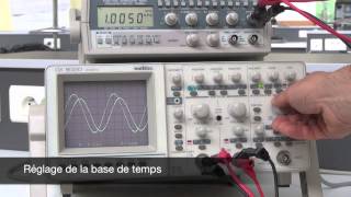 TP de physique  électricité  mesure dun déphasage à loscilloscope  méthode des neufs carreaux [upl. by Whetstone]