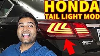 THE BEST Honda Accord TAIL LIGHT MOD HOW TO INSTALL [upl. by Frohman]