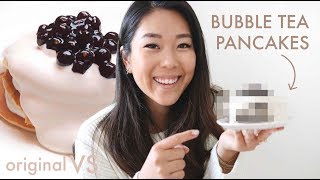 I Tried to Make Bubble Tea Pancakes  Remy vs Restaurant [upl. by Isleana]