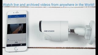 How to connect Hikvision IP camera to Ivideon via mobile phone app [upl. by Fredra]