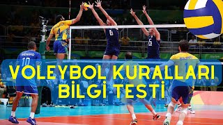 VOLEYBOL OYUN KURALLARI BİLGİ TESTİ SESLENDİRİLMİŞ [upl. by Eserahc]