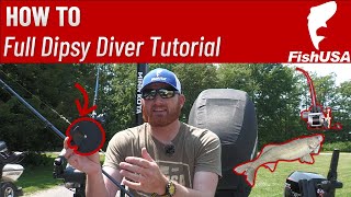 How To Use a Dipsy Diver  Everything You Need To Know To Setup a Dipsy Diver For Walleye Fishing [upl. by Alauqahs]