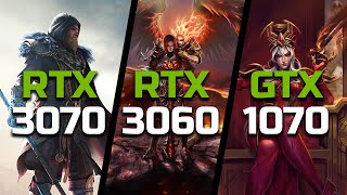 RTX 3070 vs RTX 3060 vs GTX 1070  Test in 10 Games [upl. by Solokin30]