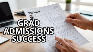 How to Create an Impressive Resume for Grad Admissions [upl. by Rachel]