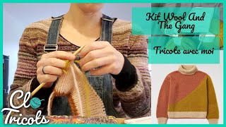 Tricote avec moi un kit Wool and the Gang vlog et musique [upl. by Nnayllehs]